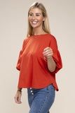 Bubble sleeve top - ONLINE ONLY SHIPS IN 1-4 DAYS