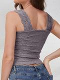 Square Neck Wide Strap Tank - ONLINE ONLY