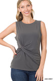 ITY Knot-Front Sleeveless Top - ONLINE ONLY 1-4 DAYS SHIPPING