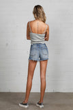 MID-RISE PREMIUM DISTRESSED SHORTS - ONLINE ONLY - SHIPS IN 1-4 DAYS