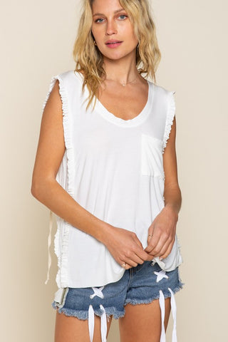 Criss-cross Lace-up Open Back Tank Top - ONLINE ONLY - SHIPS 1-4 DAYS