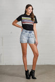 HIGH RISE MOM FIT SHORTS - ONLINE ONLY - SHIPS IN 1-4 DAYS