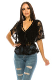 Lace Black Top - ONLINE ONLY - 1-4 DAY SHIPPING