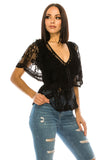 Lace Black Top - ONLINE ONLY - 1-4 DAY SHIPPING