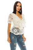 Lace White Top - ONLINE ONLY - 1-4 DAY SHIPPING