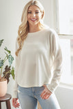 Simple Delight Longsleeve Top- OFF WHITE