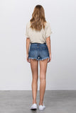 MID RISE SHORTS WITH SIDE SNAP BUTTONS - ONLINE ONLY - SHIPS IN 1-4 DAYS