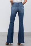 MID RISE DARK WASH FLARE JEANS - ONLINE ONLY - SHIPS IN 1-4 DAYS