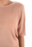 Half Dolman Sleeve Sheer Cool Knit Sweater Top - ONLINE ONLY 1-4 DAYS SHIPPING