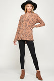 Animal Print Brushed Sweater - IN-STORE