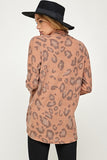 Animal print brushed Sweater