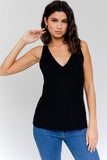 Front and Back Deep V-Neck Tank Top - ONLINE ONLY - SHIPS 1-4 DAYS