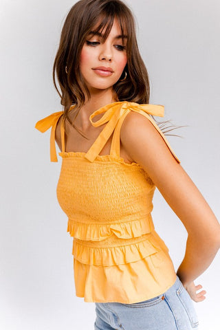 Sleeveless Smocked Top - ONLINE ONLY - 1-4 DAYS SHIPPING