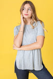 Solid Side Slit High Low Tunic - ONLINE ONLY - SHIPS 1-4 DAYS
