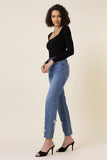 High Waisted Straight Leg Jean - ONLINE ONLY - SHIPS IN 1-4 DAYS