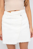 White Denim Mini Skirt - ONLINE ONLY - SHIPS IN 1-4 DAYS