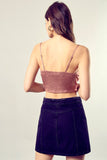 Front Tie-Up Cami Crop Top - ONLINE ONLY - 1-4 DAY SHIPPING