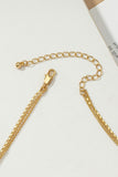 4 row delicate chain choker with heart and coin - ONLINE ONLY SHIPS IN 1-4 DAYS