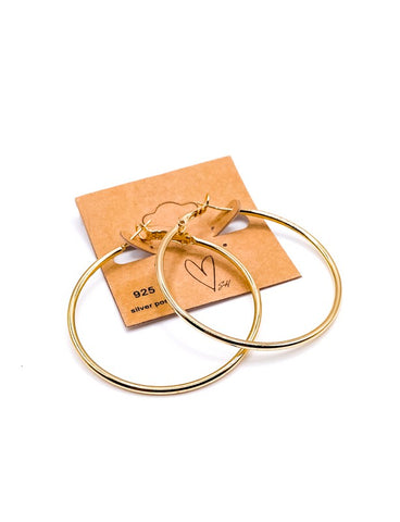 Classic 2 inch Leverback Hoop