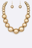 Large Pearl Necklace Set - ONLINE ONLY SHIPS IN 1-4 DAYS