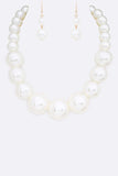Large Pearl Necklace Set - ONLINE ONLY SHIPS IN 1-4 DAYS