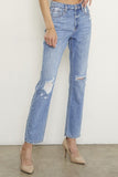 HIGH RISE DISTRESSED GIRLFRIEND JEANS - ONLINE ONLY - SHIPS IN 1-4 DAYS