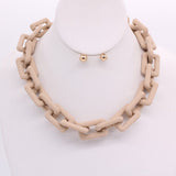 MATTE CHAIN NECKLACE SET - ONLINE ONLY SHIPS IN 1-4 DAYS