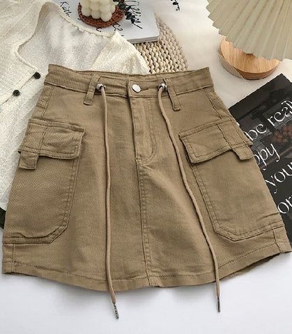 Cargo skirt with drawstring - ONLINE ONLY - SHIPS IN 1-4 DAYS