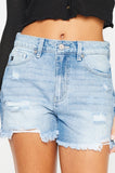 High Rise Denim Shorts - ONLINE ONLY 1-4 DAYS SHIPPING