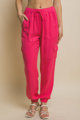 Love Tree Drawstring Tencel Jogger Jeans - ONLINE ONLY