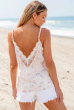 Lace Printed V-Neck Cami - ONLINE ONLY - 7-10 DAY SHIPPING