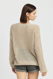 CROCHET LONG SLEEVE TOP - ONLINE ONLY 1-4 DAYS SHIPPING