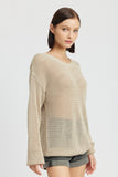 CROCHET LONG SLEEVE TOP - ONLINE ONLY 1-4 DAYS SHIPPING