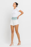 Super High Rise Paperbag Waistband Ombre Shorts - ONLINE ONLY 1-4 DAYS SHIPPING