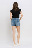 Super High Rise Button Up Stretch Shorts - ONLINE ONLY 1-4 DAYS SHIPPING