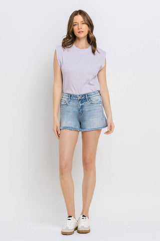 High Rise Mom Shorts - ONLINE ONLY 1-4 DAYS SHIPPING