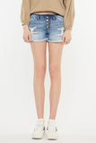 Low Rise WB Detail Button Down Shorts Jeans - ONLINE ONLY 1-4 DAYS SHIPPING