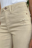 Judy Blue Full Size High Waist Distressed Wide Leg Jeans 2-5 Day Shipping - Returns Available at Store
