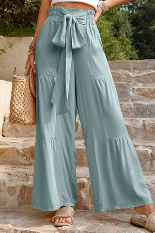 Womens Wide Leg Lounge Pants High Waisted Palazzo - ONLINE ONLY SHIPS IN 1-4 DAYS