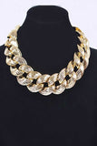 Textured Chunky Chain Necklace - ONLINE ONLY SHIPS IN 1-4 DAYS