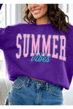 Summer Vibes Oversized Graphic Fleece Sweatshirts - ONLINE ONLY SHIPS IN 1-4 DAYS