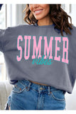 Summer Vibes Oversized Graphic Fleece Sweatshirts - ONLINE ONLY SHIPS IN 1-4 DAYS