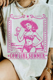 COWGIRL SUMMER WESTERN GRAPHIC TEE - ONLINE ONLY 1-4 DAYS SHIPPING