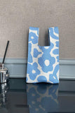 AESTHETIC FLOWER KNITTED TOTE HANDBAG