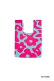AESTHETIC FLOWER KNITTED TOTE HANDBAG