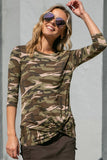 CAMOUFLAGE TUNIC TOP - ONLINE ONLY - 1-4 DAY SHIPPING