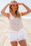 Lace Printed V-Neck Cami - ONLINE ONLY - 7-10 DAY SHIPPING