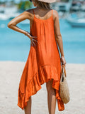 Ruffled Scoop Neck Sleeveless Dress - ONLINE ONLY - 7-10 DAY SHIPPING