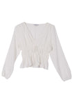 LS sheer lace top - ONLINE ONLY - 1-4 DAY SHIPPING