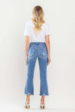 Vervet by Flying Monkey Full Size High Rise Cropped Flare Jeans - ONLINE ONLY - 7-10 DAY SHIPPING
